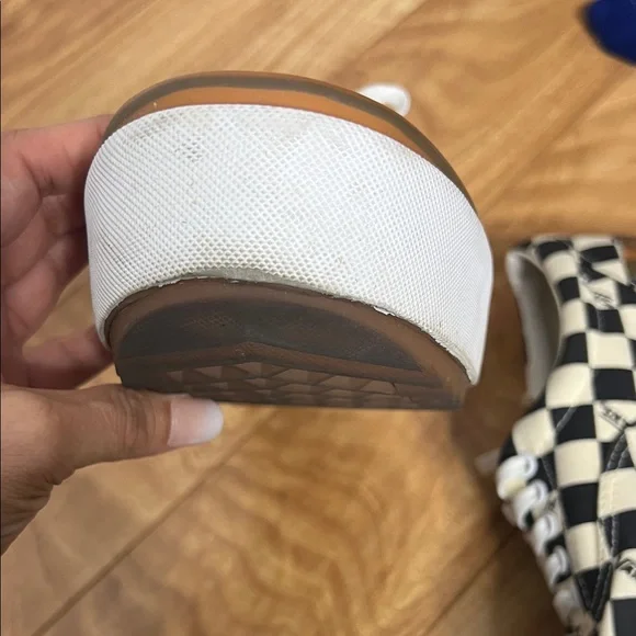 Vans Black and White Checkerboard Stacked Shoes M9.0/W10.5 - Picture 10 of 12